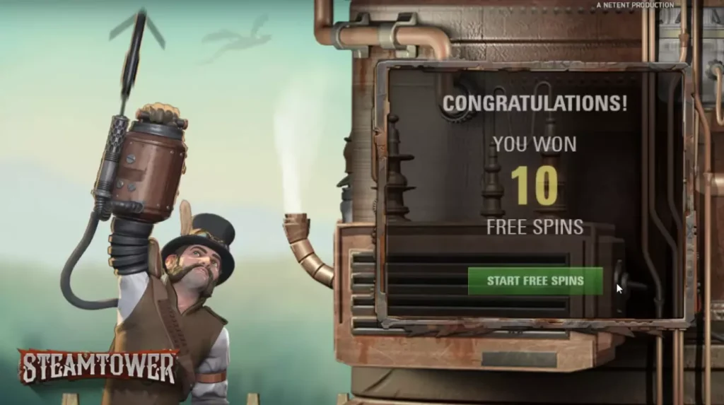 Бонуска в слоте Steam Tower